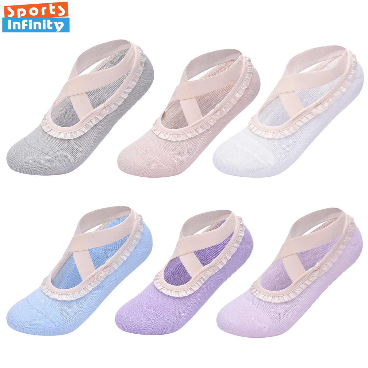 Yoga Strap Cotton - 2026 Women's Strap Lace Yoga Socks