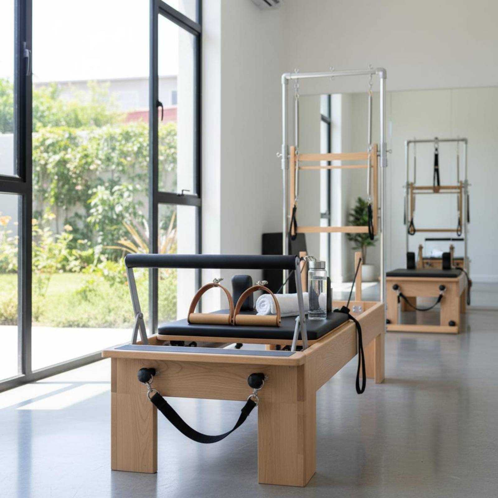 2 Pieces Leather Wood Handles  - Pilates & Yoga Studio Alineacion 리뷰 및 가격