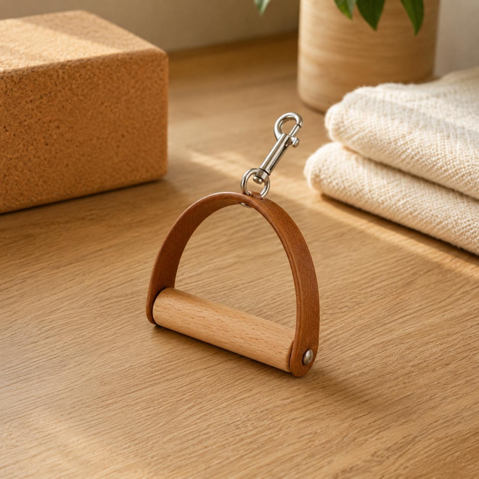 2 Pieces Leather Wood Handles  - Pilates & Yoga Studio Alineacion 리뷰 및 가격