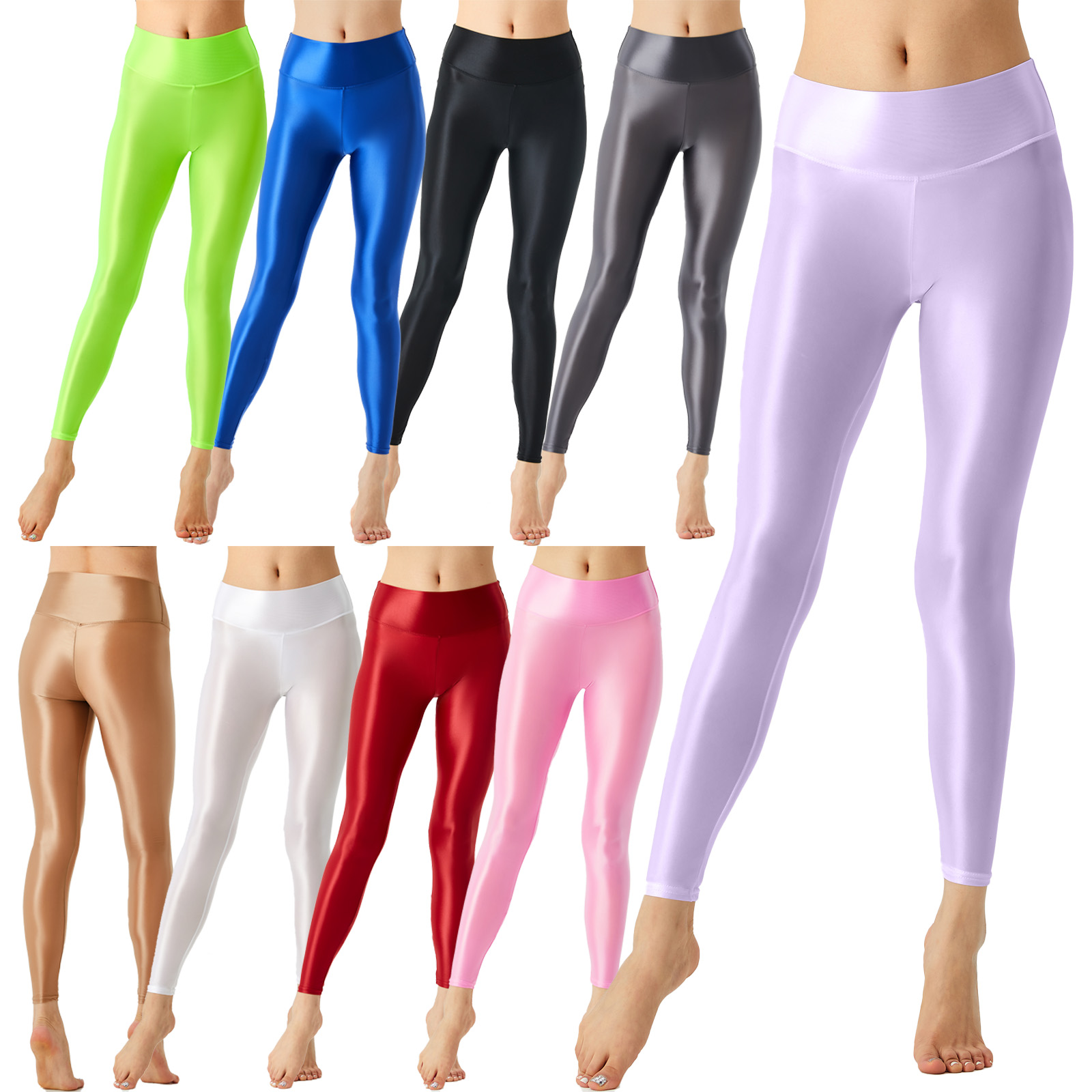 Women Glossy Ballet Leggings E - Pilates Yoga Legging 리뷰 및 가격