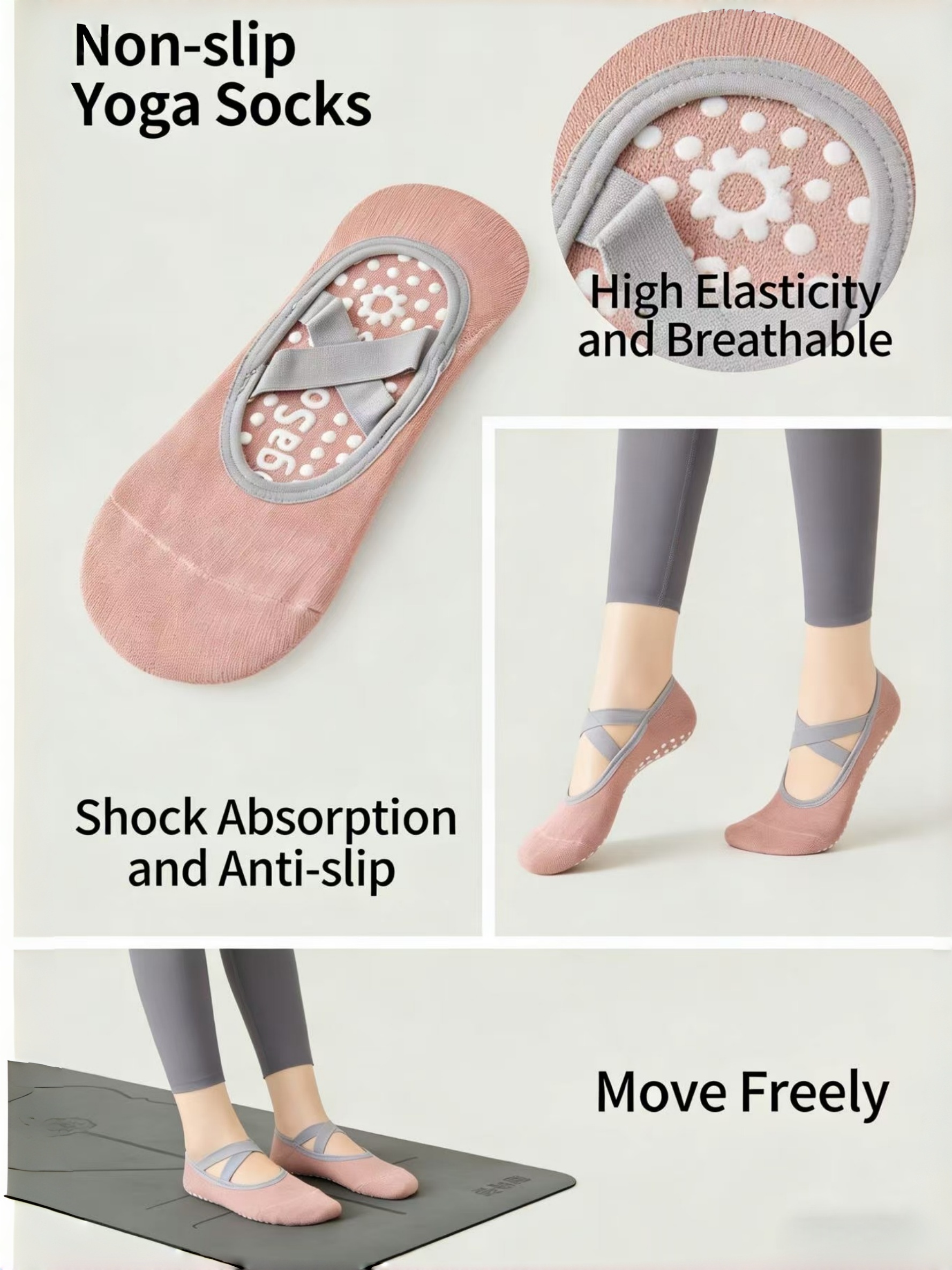 Women Yoga Sock Silicone Anti- - Pilates Yoga Ballet 리뷰 및 가격