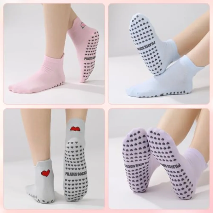 6 Pairs Pilates Socks with Gri - Pilates Yoga Ballet 리뷰 및 가격