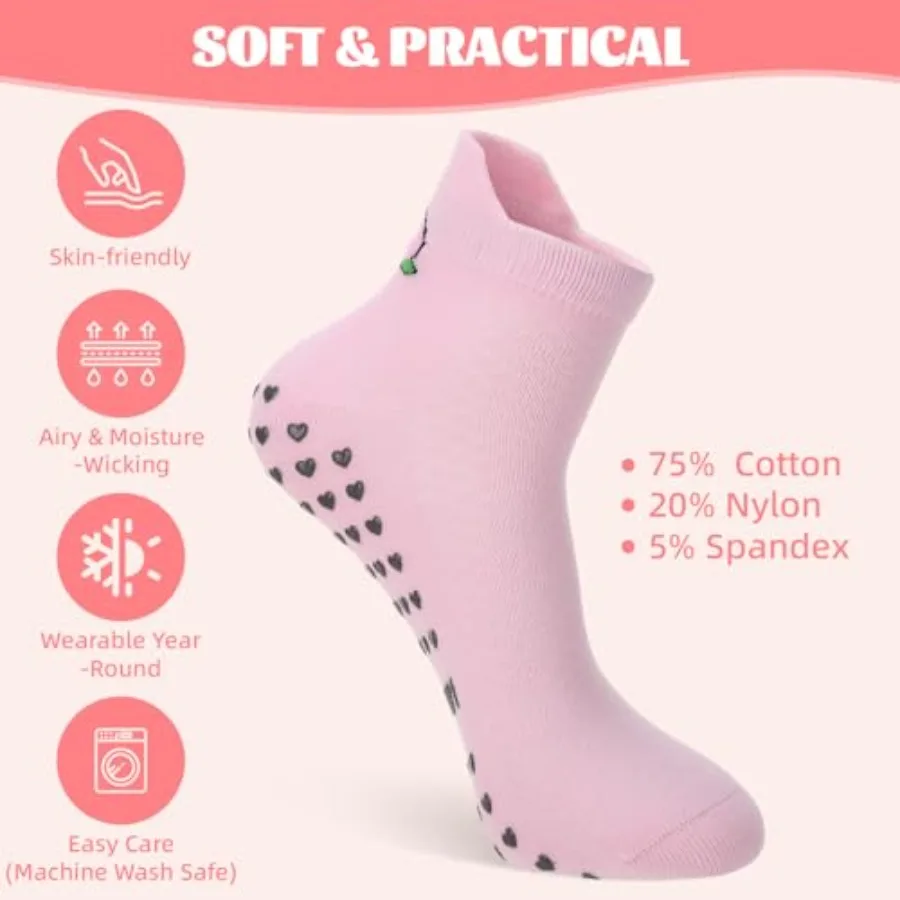 6 Pairs Pilates Socks with Gri - Pilates Yoga Ballet 리뷰 및 가격