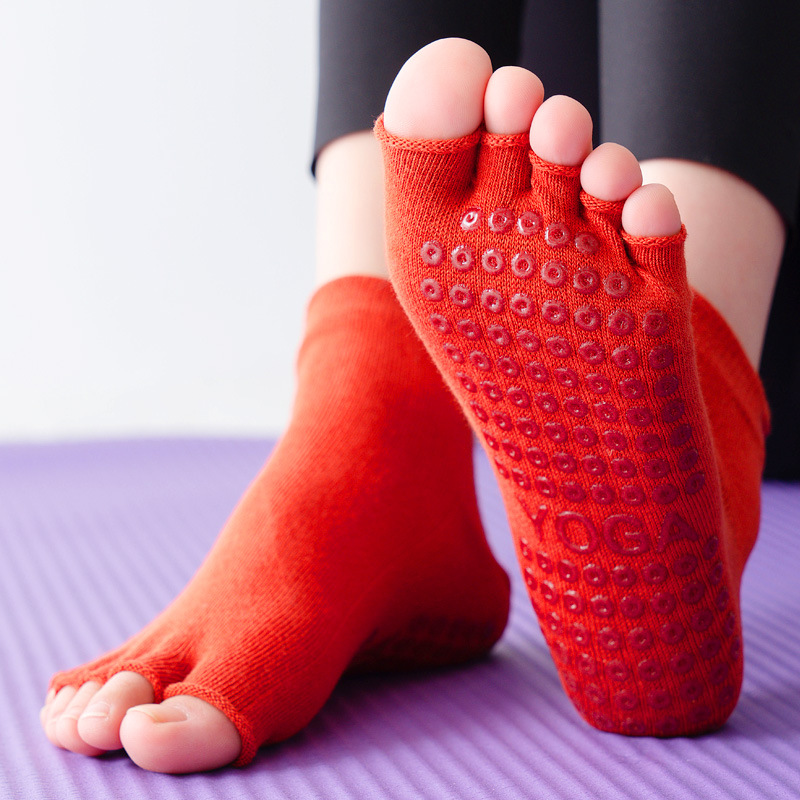 Yoga Socks Half Toe Anti-Slip  - Pilates Yoga Ballet 리뷰 및 가격