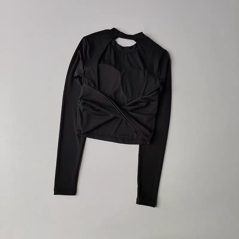 Women Long Sleeve Knotted Yoga - Yoga Strap Cotton 리뷰 및 가격