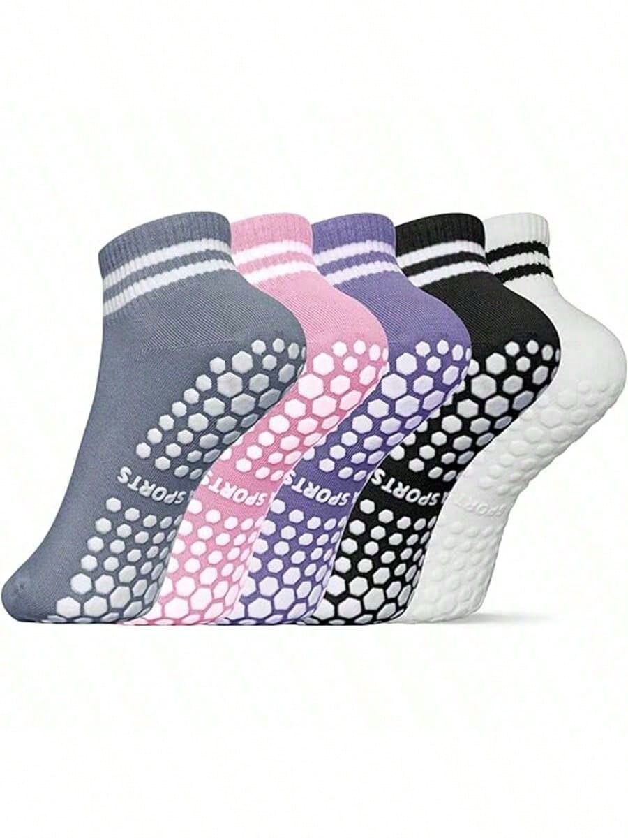 5 Pairs Women Double Stripe No - Pilates Yoga Ballet 리뷰 및 가격