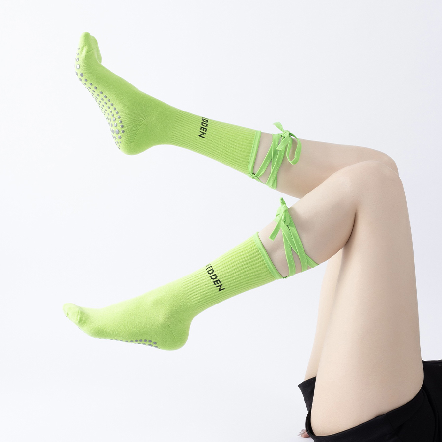 Women Bandage Yoga Socks Cotto - Pilates Yoga Ballet 리뷰 및 가격