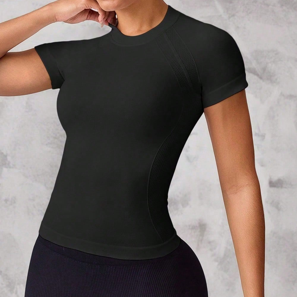 Women's short-sleeved sports t - Yoga Strap Cotton 리뷰 및 가격
