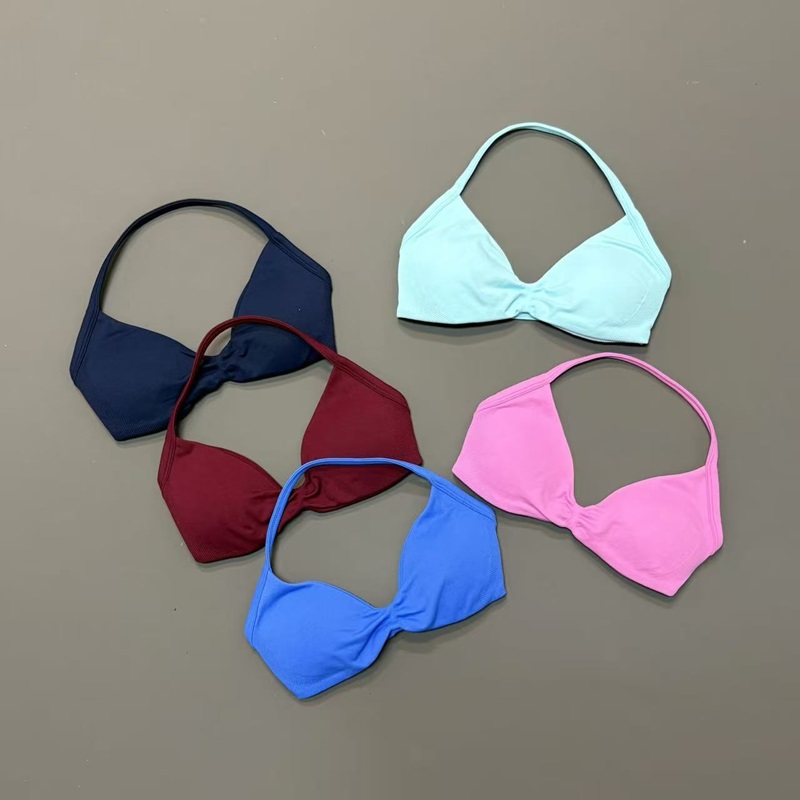 Women Halter Sports Bra V-Neck - Yoga Strap Cotton 리뷰 및 가격