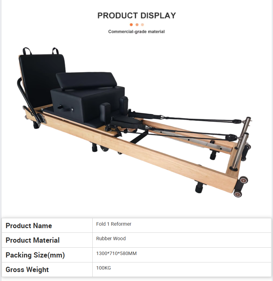 Space-Saving Foldable Oak Pila - Pilates & Yoga Studio Alineacion 리뷰 및 가격