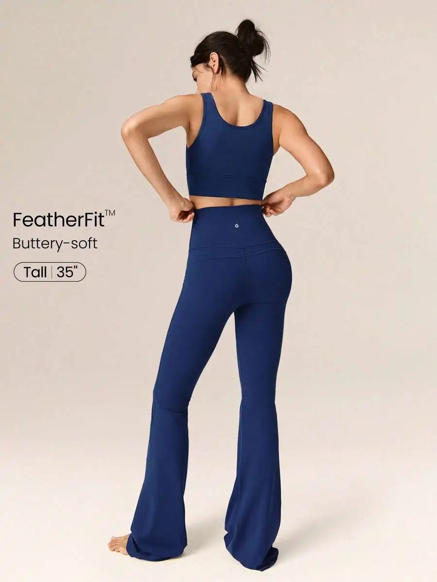 Ultra Long Flare Leggings For  - Pilates Yoga Legging 리뷰 및 가격