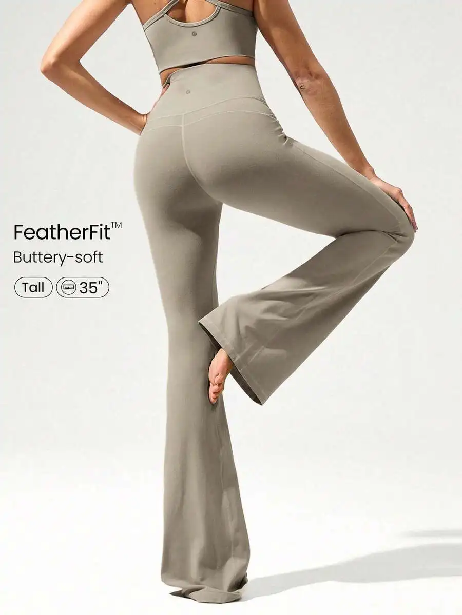 Ultra Long Flare Leggings For  - Pilates Yoga Legging 리뷰 및 가격